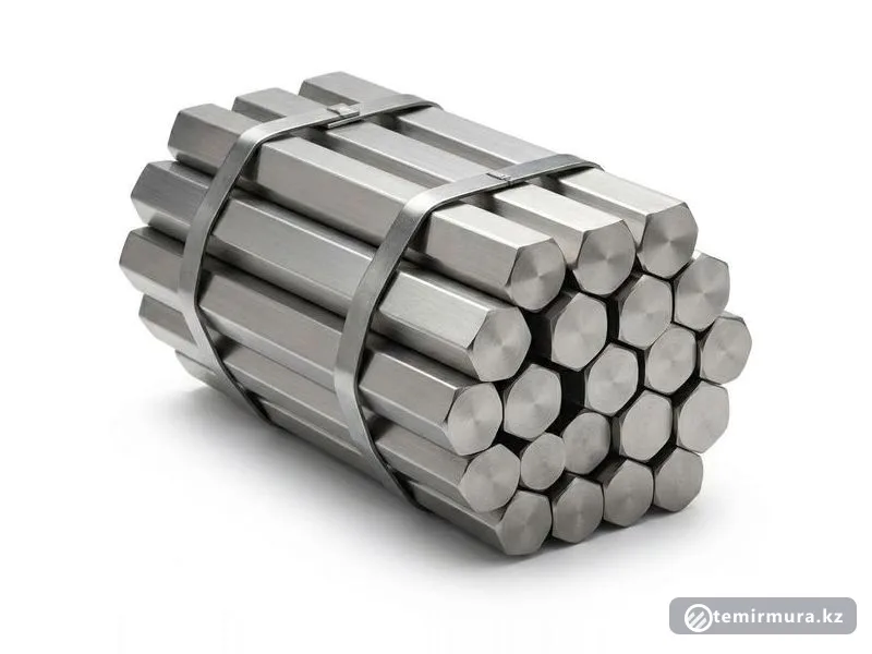 Шестигранник нержавеющий AISI 321 14 мм — 14×14 мм, склад TEMIR MURA