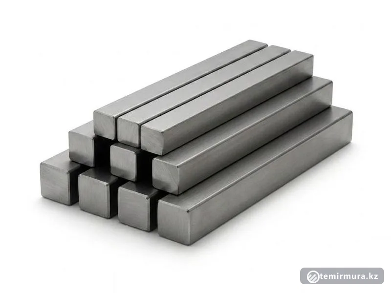 Титановый квадрат АТ-6 60х60 мм — 60×60 мм, склад TEMIR MURA